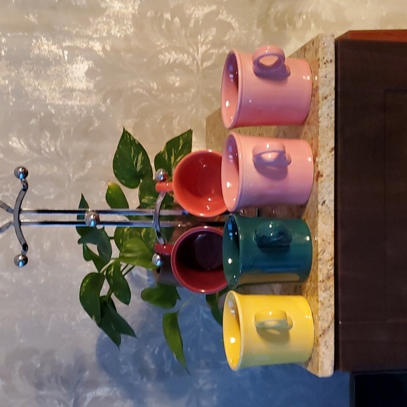 Set of 6 Fiesta mugs with mug holder - Picture 4 of 9